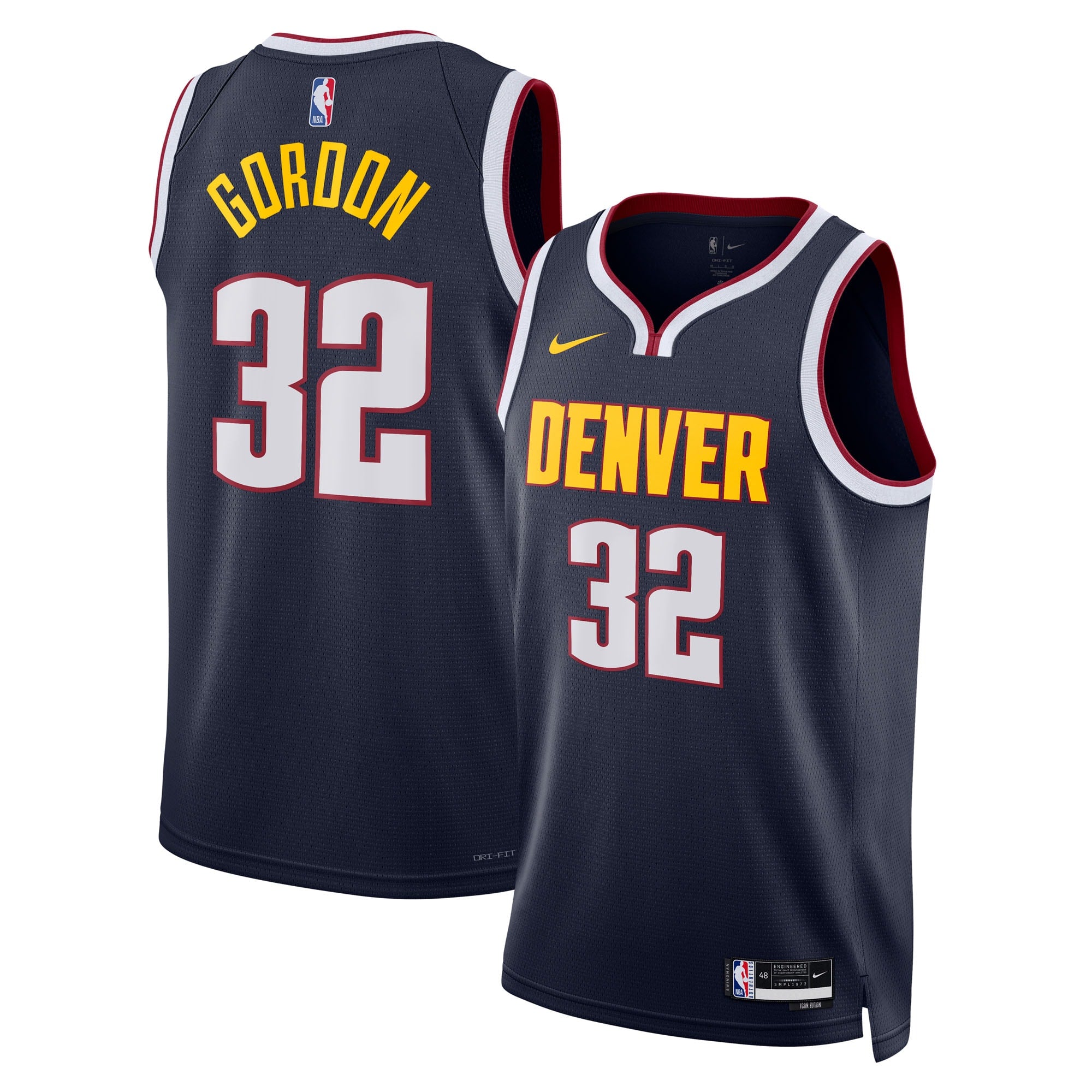 Aaron Gordon Denver Nuggets Unisex Swingman Replica Jersey - Icon Edition - Navy Basketball TJS0960