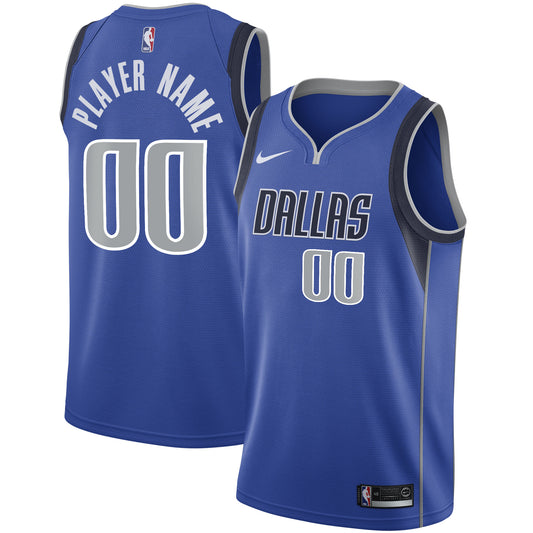 Dallas Mavericks 2020/21 Swingman Custom Jersey - Icon Edition - Blue Basketball TJS1041