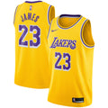 LeBron James Los Angeles Lakers Swingman Player Jersey Gold - Icon Edition Basketball TJS0892