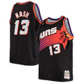 Steve Nash Phoenix Suns M & N 1996/97 Big & Tall Hardwood Classics Swingman Jersey - Black Basketball TJS1052