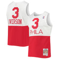 Allen Iverson Philadelphia 76ers M & N 2003/2004 Hardwood Classics Swingman Jersey - White Basketball TJS1019
