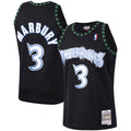 Stephon Marbury Minnesota Timberwolves M & N 1997/98 Hardwood Classics Swingman Jersey - Black Basketball TJS0934