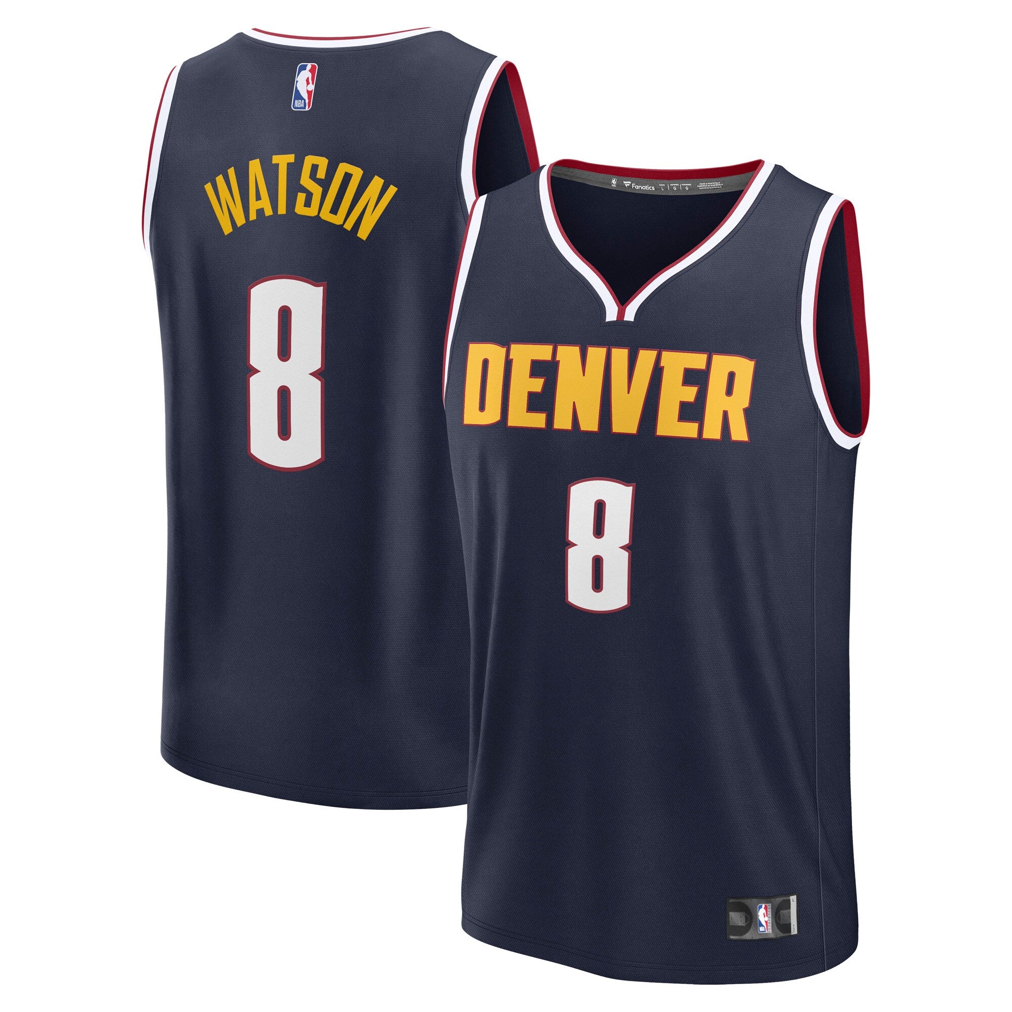 Peyton Watson Denver Nuggets Fast Break Replica Player Jersey - Icon Edition - Navy Basketball TJS0954