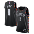 Egor D�min Brooklyn Nets Unisex 2025/26 Swingman Jersey - City Edition - Black Basketball TJS0902