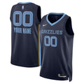 Memphis Grizzlies Unisex Swingman Custom Jersey - Navy - Icon Edition Basketball TJS0903