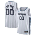 Memphis Grizzlies Unisex 2025/26 City Edition Swingman Custom Jersey - White Basketball TJS0925