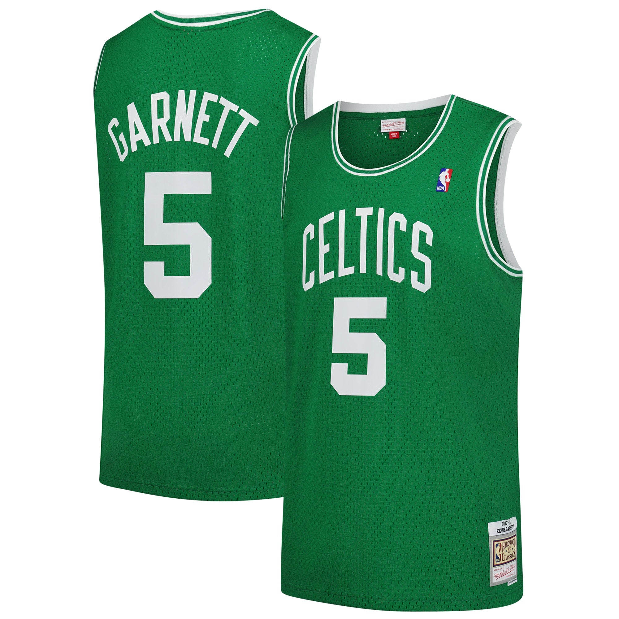 Kevin Garnett Boston Celtics M & N 2007/08 Hardwood Classics Swingman Jersey - Kelly Green Basketball TJS1039