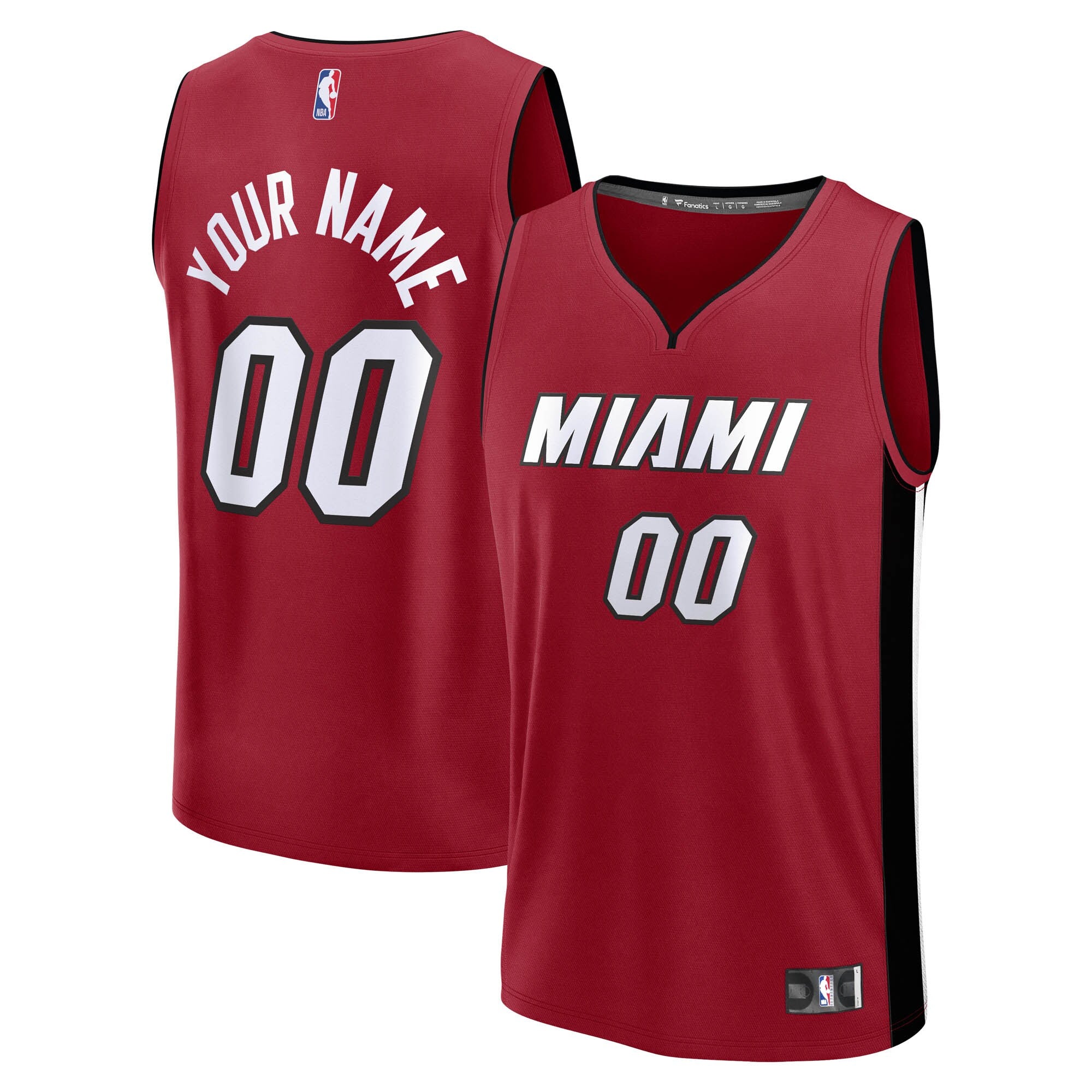 Miami Heat Fast Break Custom Jersey - Icon Edition - Red Basketball TJS0944