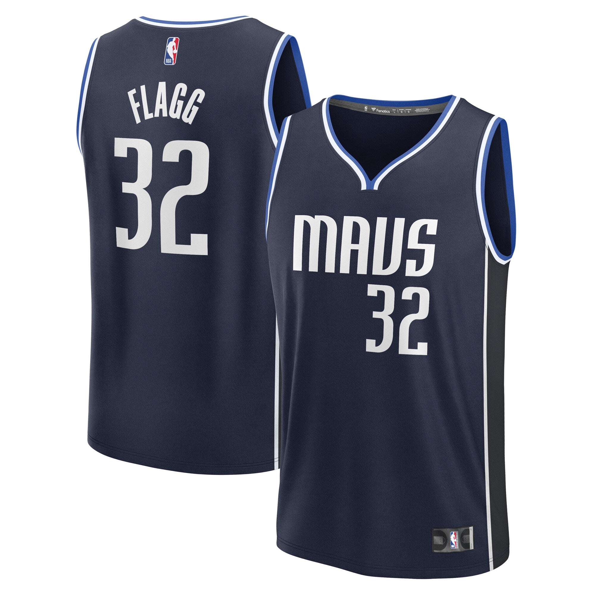 Cooper Flagg Dallas Mavericks 2025 Draft First Round Pick Fast Break Replica Jersey - Statement Edition - Navy Basketball TJS0896