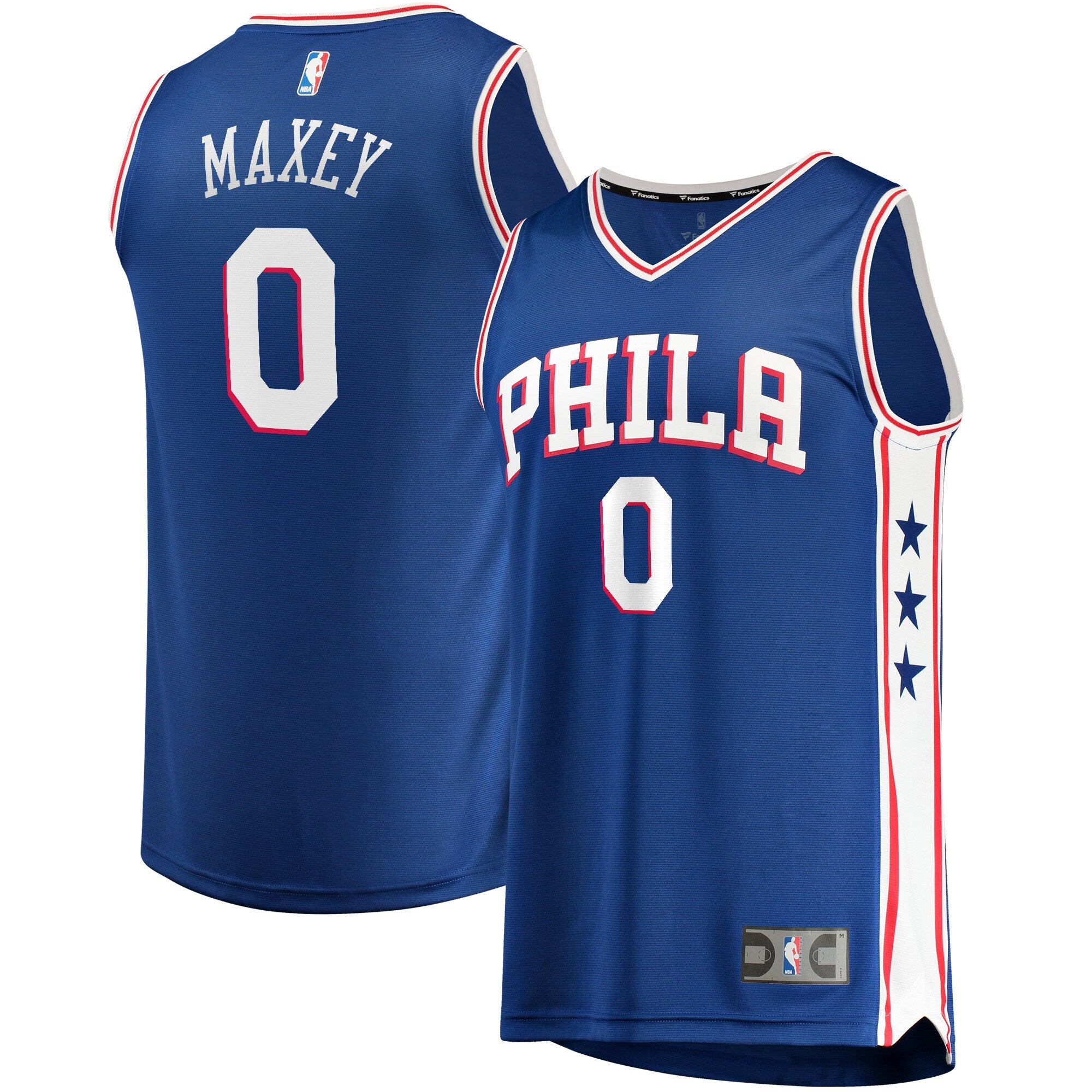 Tyrese Maxey Philadelphia 76ers Fast Replica Jersey Royal - Icon Edition Basketball TJS1020