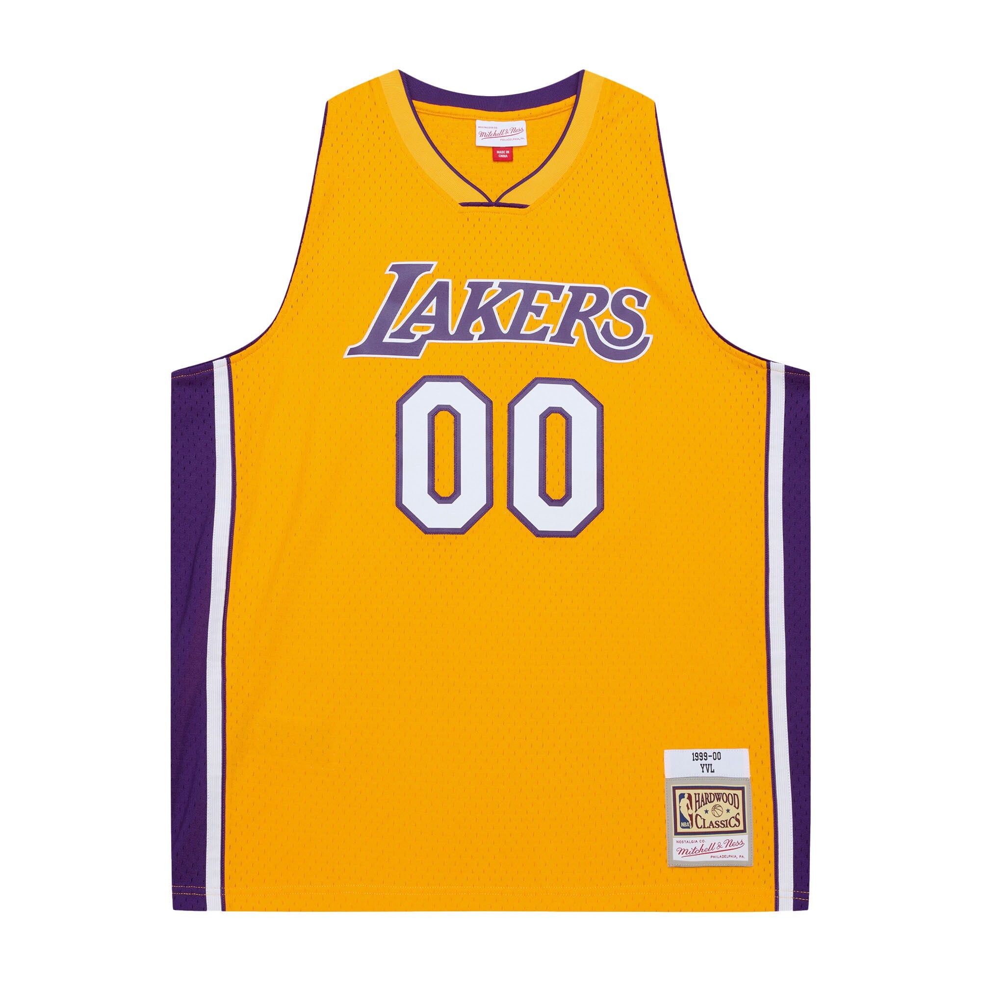 Los Angeles Lakers M & N x Playboi Carti 1999-00 Swingman Jersey - Gold Basketball TJS0976