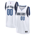Dallas Mavericks Fast Break Custom Jersey - Association Edition - White Basketball TJS0994