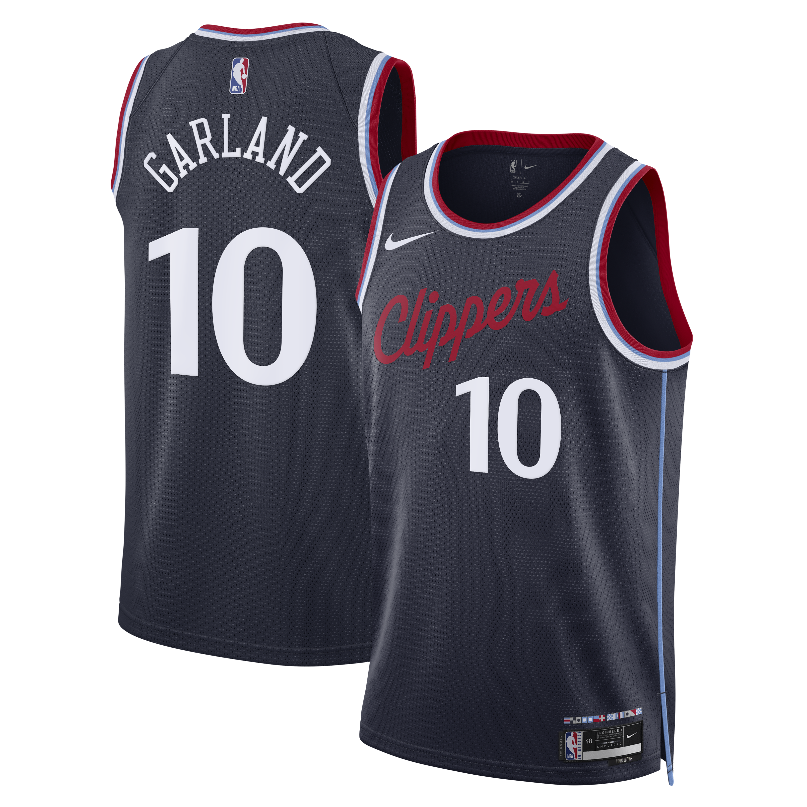 Darius Garland LA Clippers Unisex Swingman Jersey - Icon Edition - Navy Basketball TJS0888