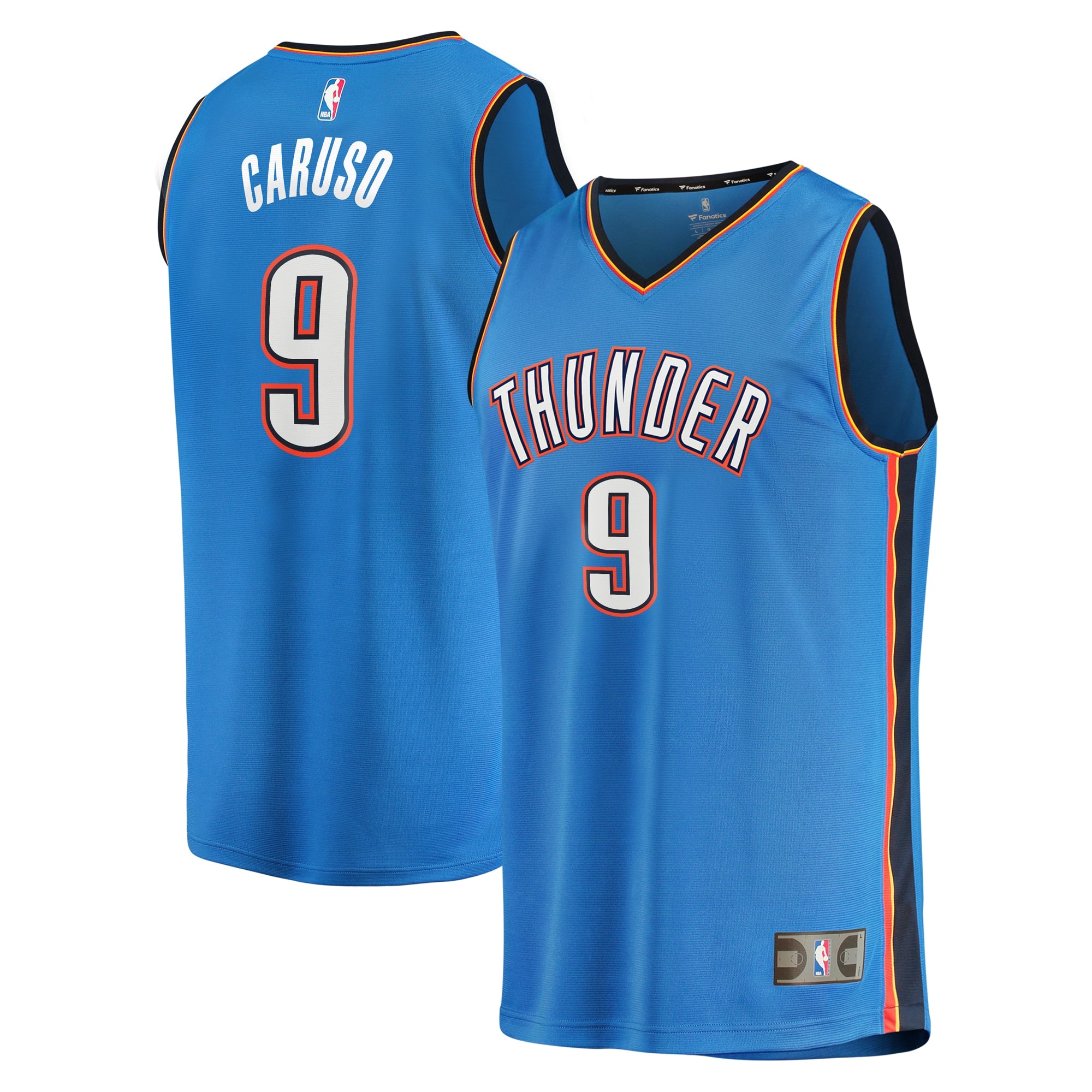 Alex Caruso Oklahoma City Thunder Fast Break Replica Player Jersey - Icon Edition - Blue Basketball TJS0926