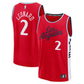 Kawhi Leonard LA Clippers Fast Break Replica Player Jersey - Statement Edition - Red Basketball TJS1010