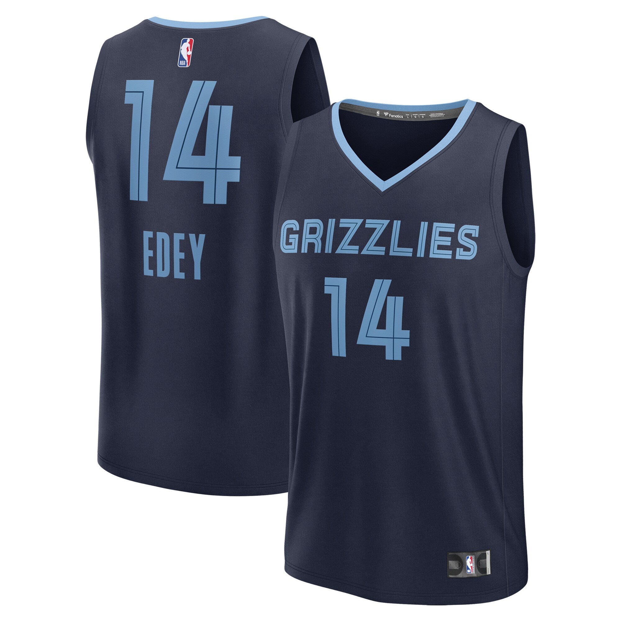 Zach Edey Memphis Grizzlies 2024 Draft Fast Break Player Jersey - Icon Edition - Navy Basketball TJS0898