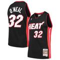 Shaquille O'Neal Miami Heat M & N Hardwood Classics Swingman Jersey - Black Basketball TJS0905