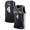 De'Aaron Fox San Antonio Spurs Unisex Swingman Player Jersey - Icon Edition - Black Basketball TJS0887