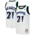 Kevin Garnett Minnesota Timberwolves M & N Hardwood Classics Swingman Jersey - White Basketball TJS0909