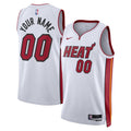 Miami Heat Unisex Swingman Custom Jersey White - Association Edition Basketball TJS0891
