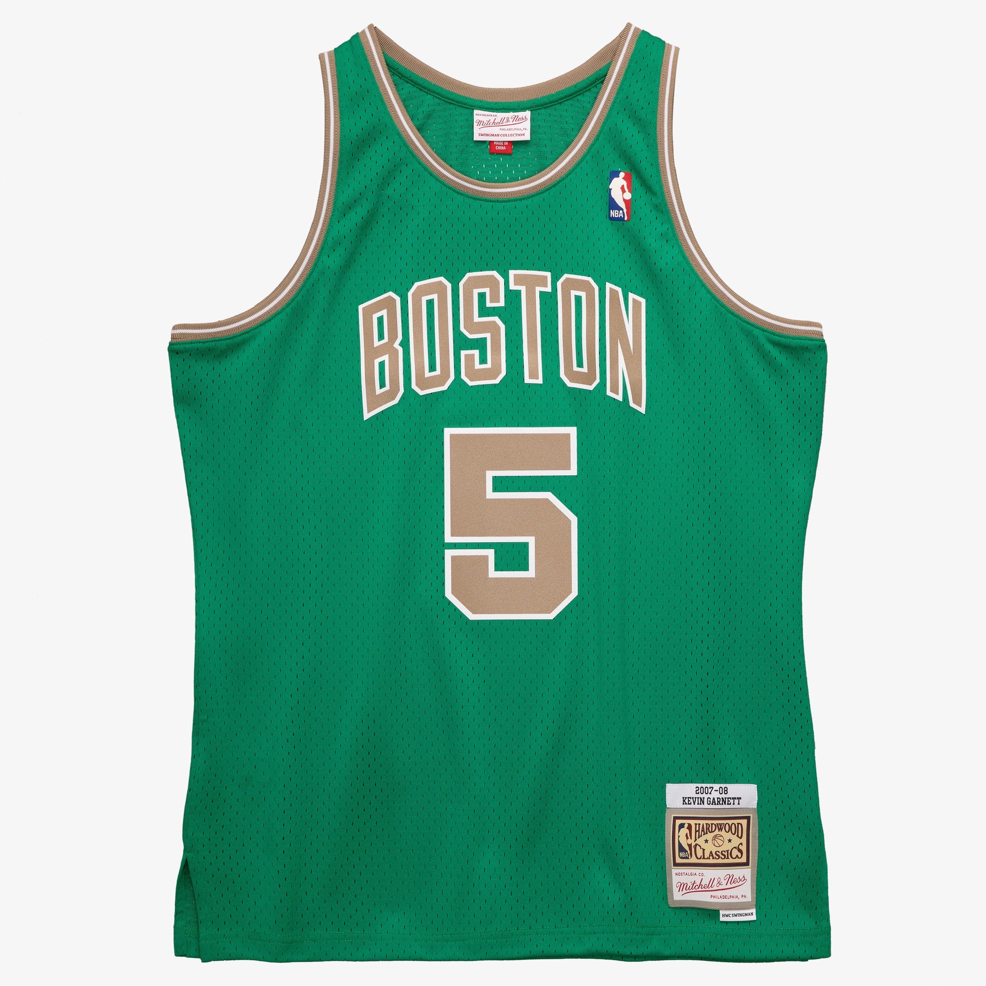 Kevin Garnett Boston Celtics M & N 2007-08 Hardwood Classics Swingman Jersey - Kelly Green Basketball TJS1023