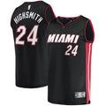 Haywood Highsmith Miami Heat 2021/22 Fast Break Replica Jersey - Icon Edition - Black Basketball TJS0938