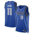Kyrie Irving Dallas Mavericks Unisex Badge Swingman Replica Jersey - Icon Edition - Blue Basketball TJS0990