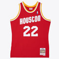 Clyde Drexler Houston Rockets M & N 1994/95 Swingman Jersey - Red Basketball TJS0930