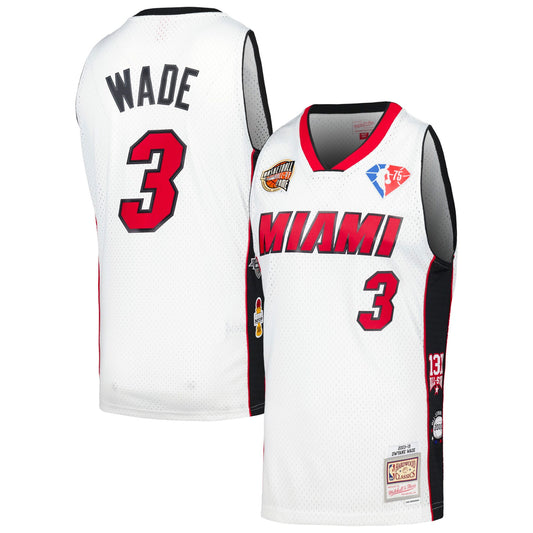 Dwyane Wade Miami Heat M & N Unisex Hall of Fame Class of 2023 Throwback Swingman Jersey - White Basketball TJS0945