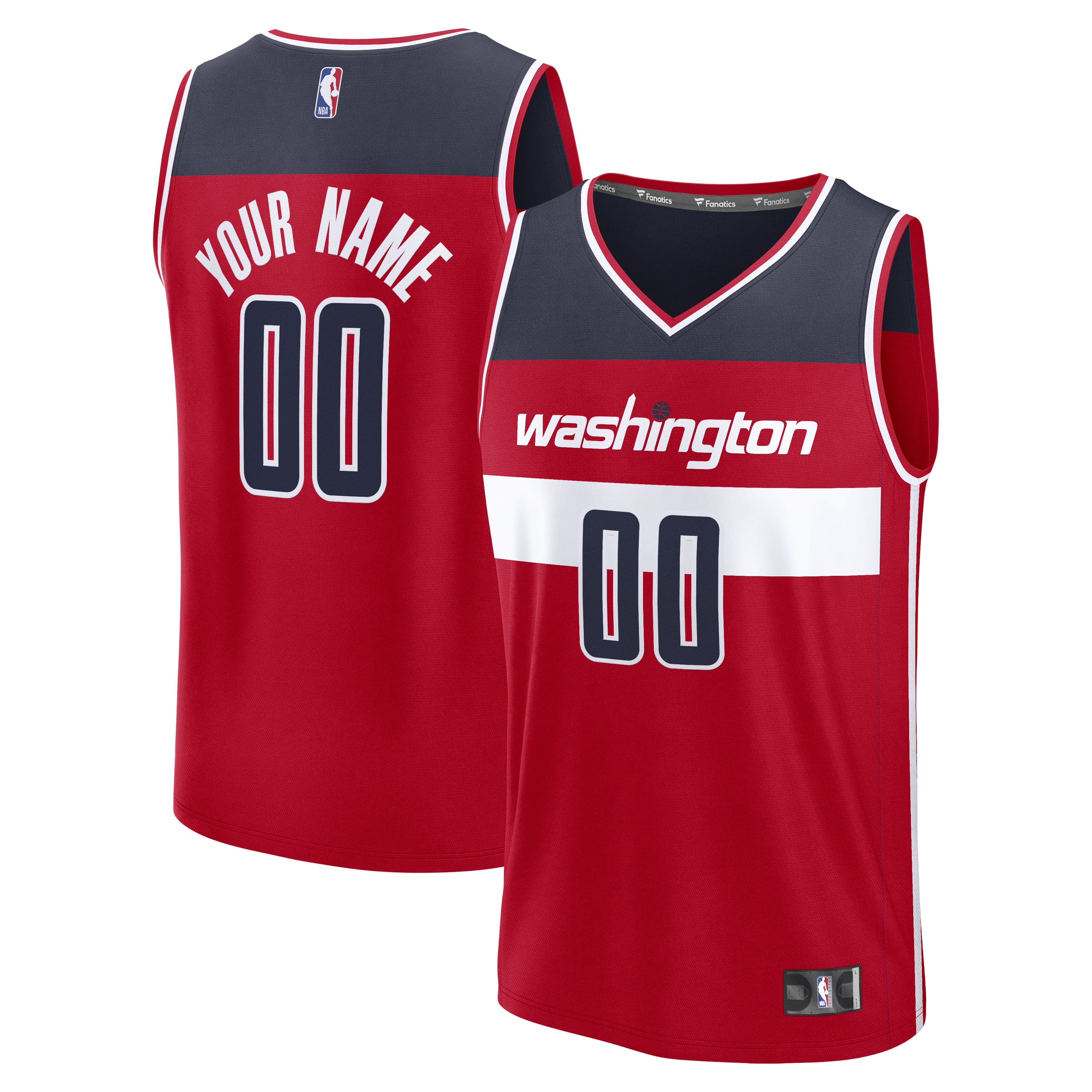 Washington Wizards Fastbreak Custom Jersey - Red - Icon Edition Basketball TJS0927