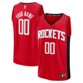 Houston Rockets Fast Break Custom Jersey - Icon Edition - Red Basketball TJS0939