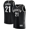Noah Clowney Brooklyn Nets Fast Break Replica Jersey - Icon Edition - Black Basketball TJS0999