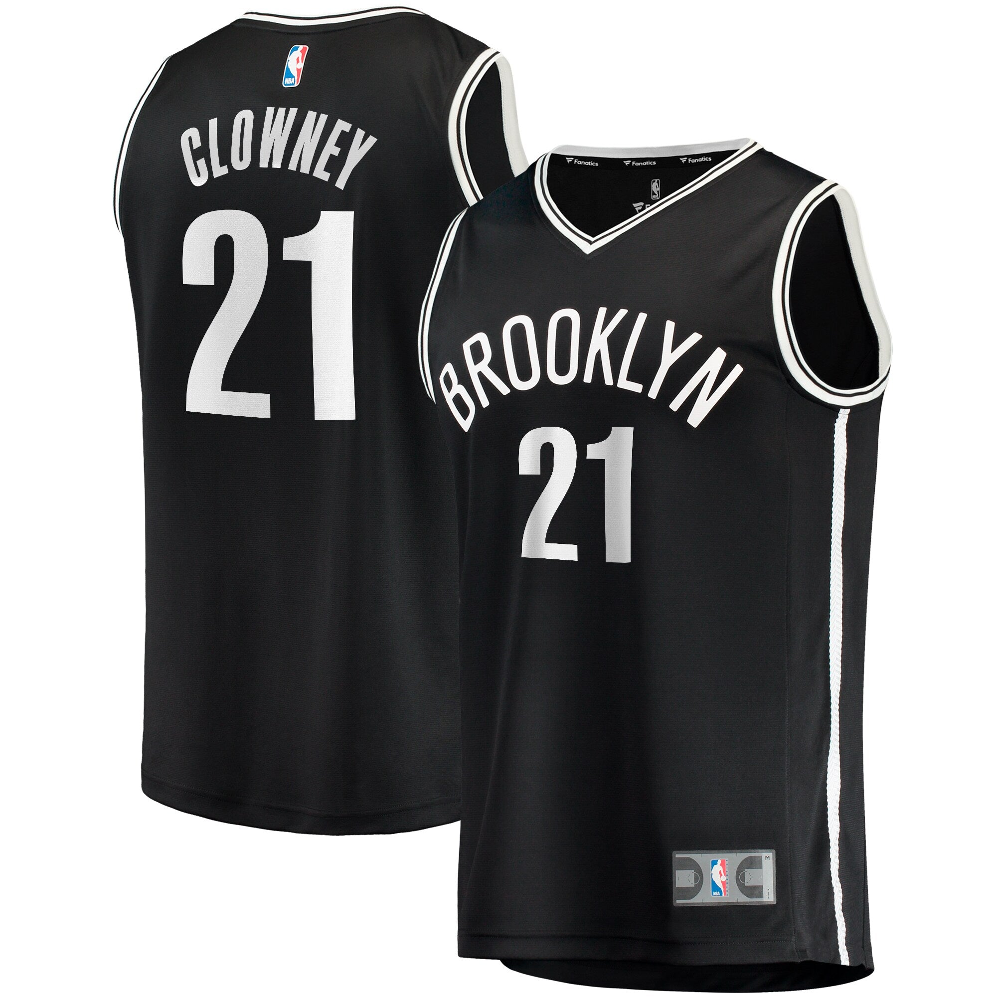 Noah Clowney Brooklyn Nets Fast Break Replica Jersey - Icon Edition - Black Basketball TJS0999