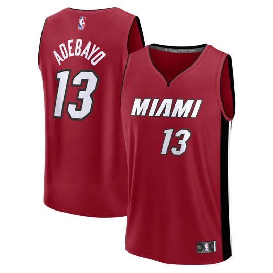 Bam Adebayo Miami Heat Fast Break Replica Player Jersey - Statement Edition - Red Basketball TJS1011