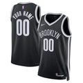 Brooklyn Nets Unisex Swingman Custom Jersey Black - Icon Edition Basketball TJS0573