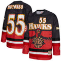 Dikembe Mutombo Atlanta Hawks M & N Unisex Maxxed Out Fashion Hockey Jersey - Red Basketball TJS0608