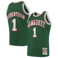 Oscar Robertson Milwaukee Bucks M & N 1971/72 Hardwood Classics Swingman Jersey - Green Basketball TJS0610