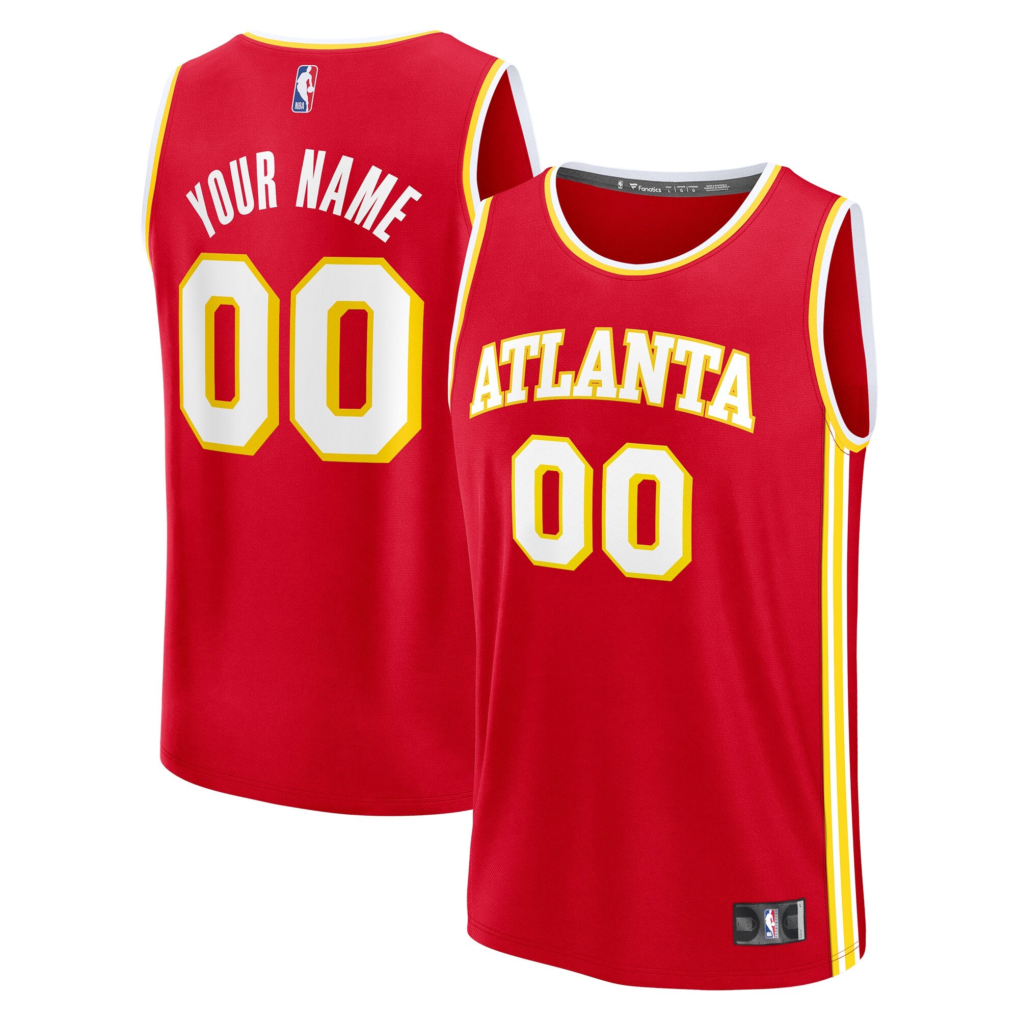 Atlanta Hawks Fast Break Custom Jersey - Icon Edition - Red Basketball TJS0601