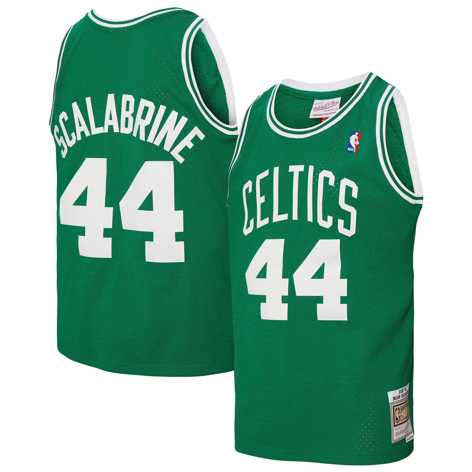 Brian Scalabrine Boston Celtics M & N 2007/08 Hardwood Classics Swingman Jersey - Kelly Green Basketball TJS0596