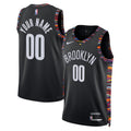 Brooklyn Nets Unisex 2025/26 City Edition Swingman Custom Jersey - Black Basketball TJS0617