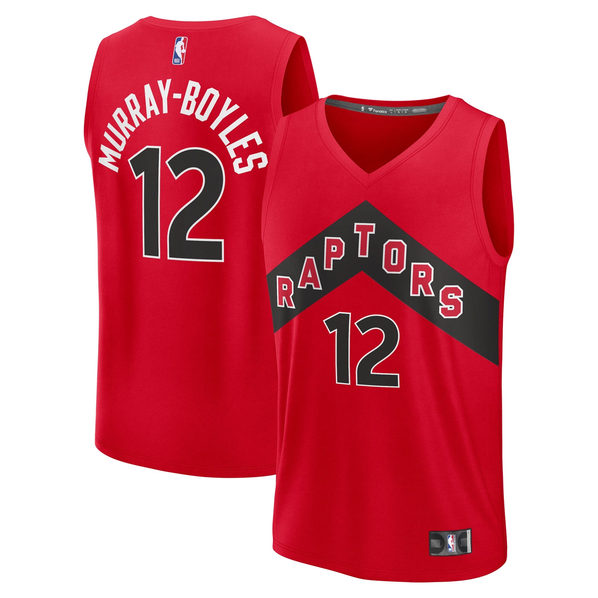 Collin Murray-Boyles Toronto Raptors 2025 Draft First Round Pick Fast Break Replica Jersey - Icon Edition - Red Basketball TJS0676