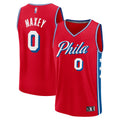 Tyrese Maxey Philadelphia 76ers Fast Break Replica Player Jersey - Statement Edition - Red Basketball TJS0692