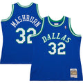 Jamal Mashburn Dallas Mavericks M & N 1993/94 Hardwood Classics Swingman Jersey - Blue Basketball TJS0744