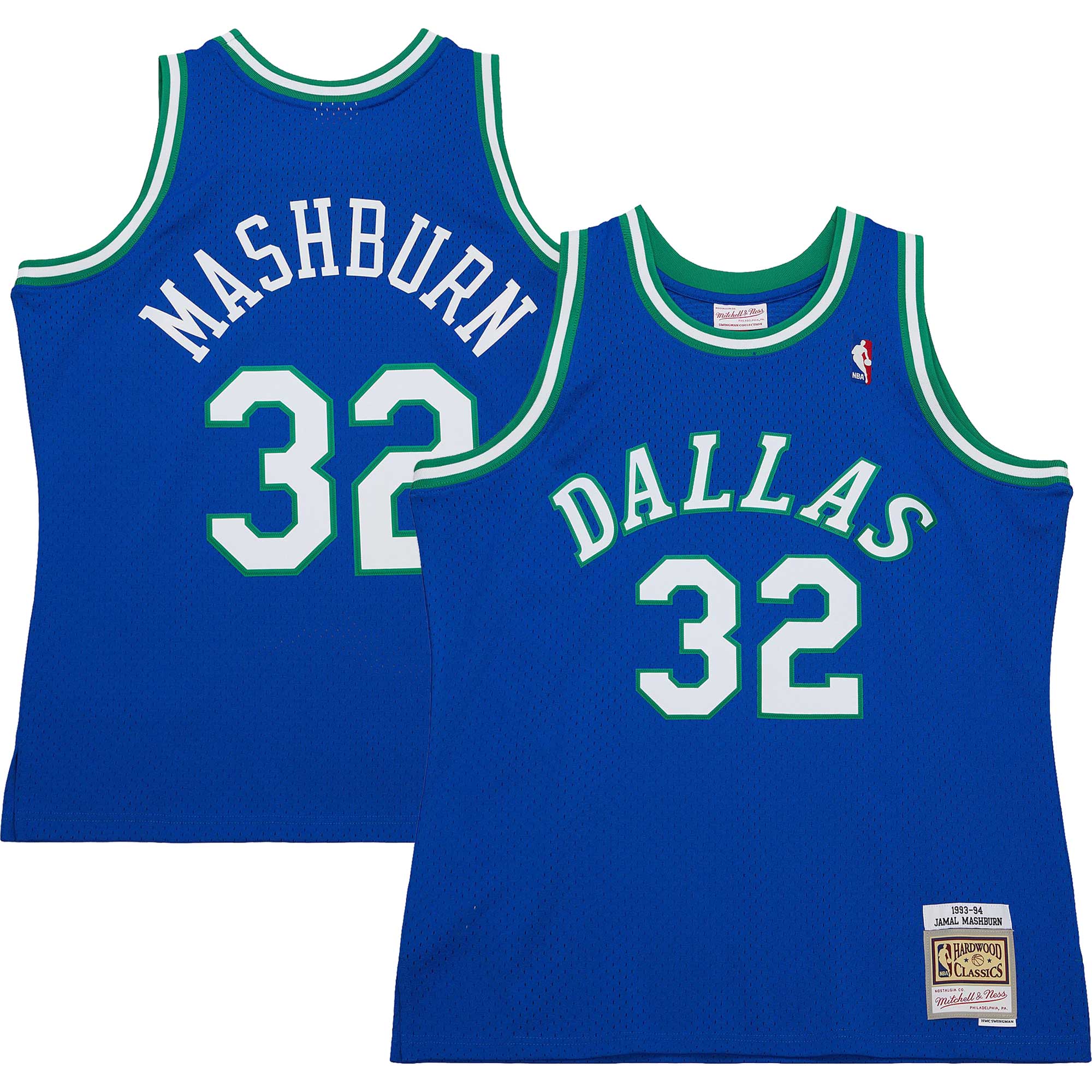 Jamal Mashburn Dallas Mavericks M & N 1993/94 Hardwood Classics Swingman Jersey - Blue Basketball TJS0744