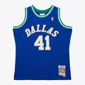 Dirk Nowitzki Dallas Mavericks 1998 Swingman Jersey - Royal Basketball TJS0828