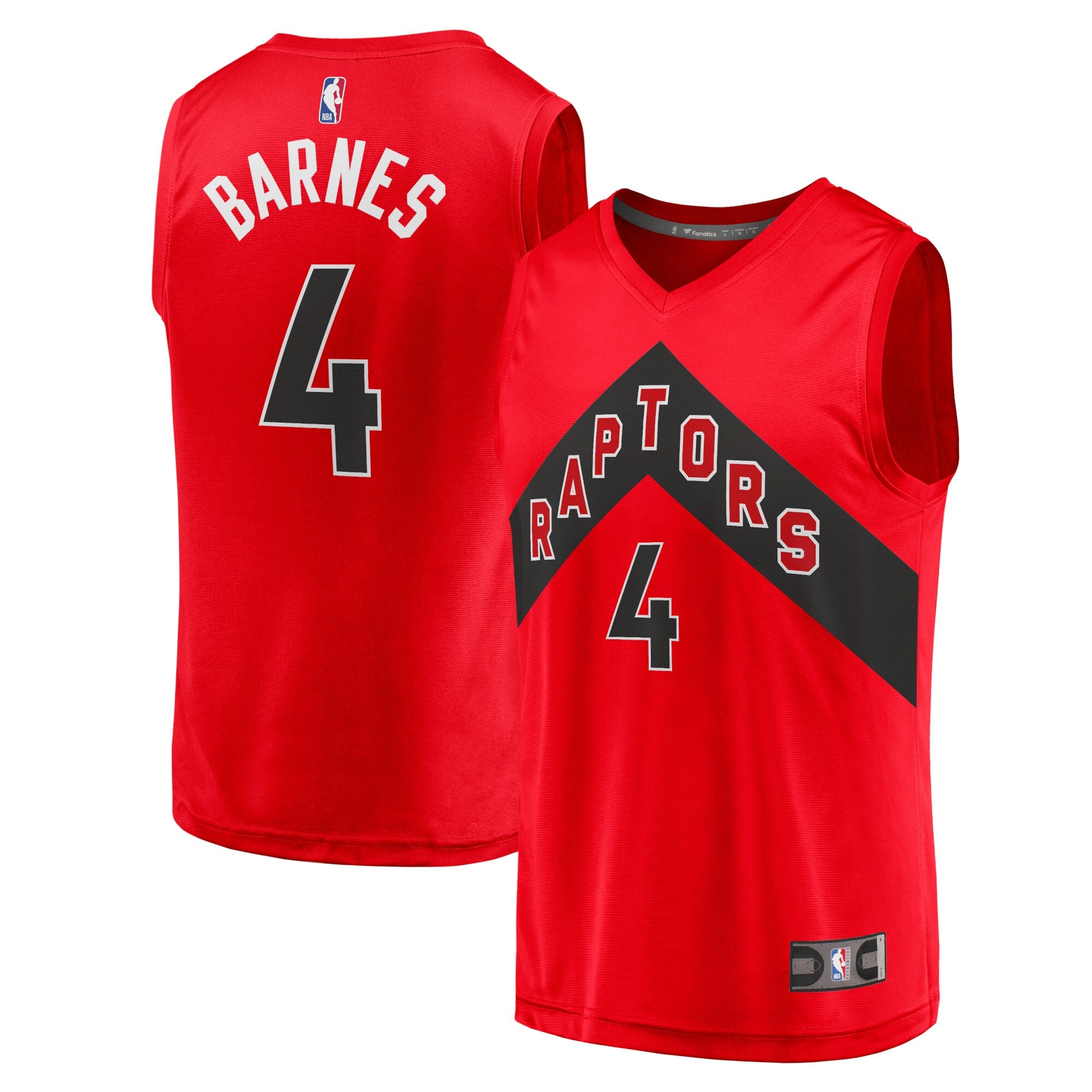 Scottie Barnes Toronto Raptors Fast Break Replica Jersey - Icon Edition - Red Basketball TJS0855