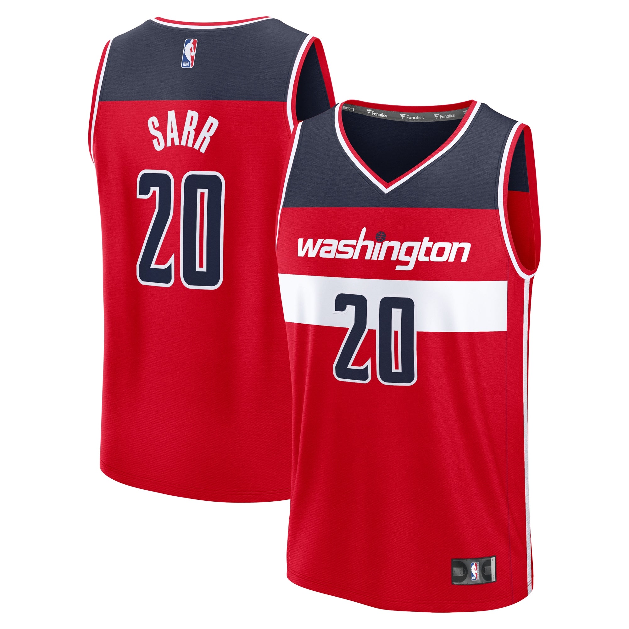 Alex Sarr Washington Wizards Fast Break Replica Jersey - Icon Edition - Red Basketball TJS0819