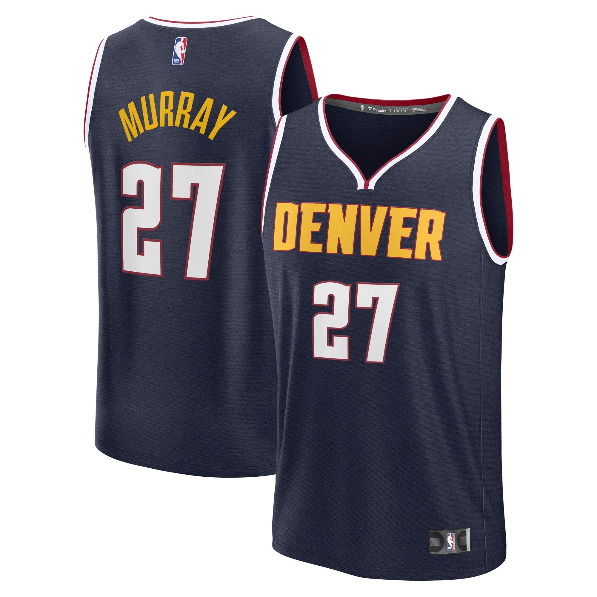 Jamal Murray Denver Nuggets Fast Break Replica Player Jersey - Icon Edition - Navy Basketball TJS0728