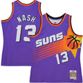 Steve Nash Phoenix Suns M & N Hardwood Classics 1996/97 Tropical Swingman Jersey - Purple Basketball TJS0843