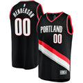 Scoot Henderson Portland Trail Blazers Fast Break Replica Jersey - Icon Edition - Black Basketball TJS0845